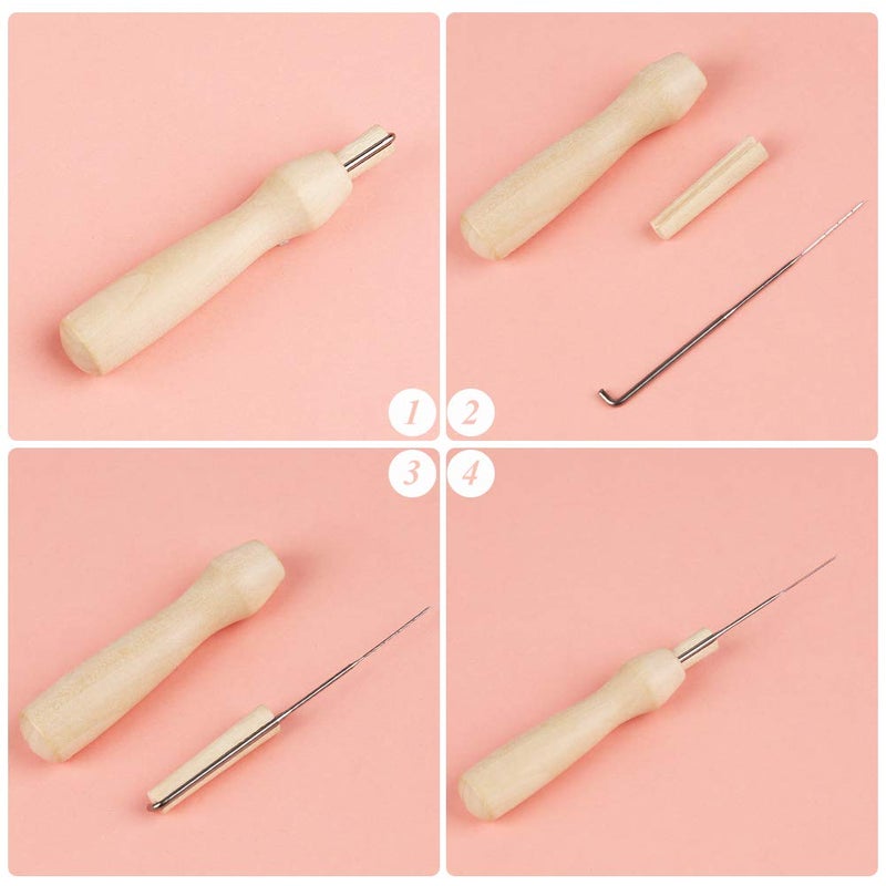 LOKUNN Needle Felting Starter Kit, Complete Needle Felting Tools, Needle Felting Kit with Felting Needles, Instructions, Felting Foam Mat, and Other Tools, for Adults Beginner Supplies DIY Crafts - Image 3